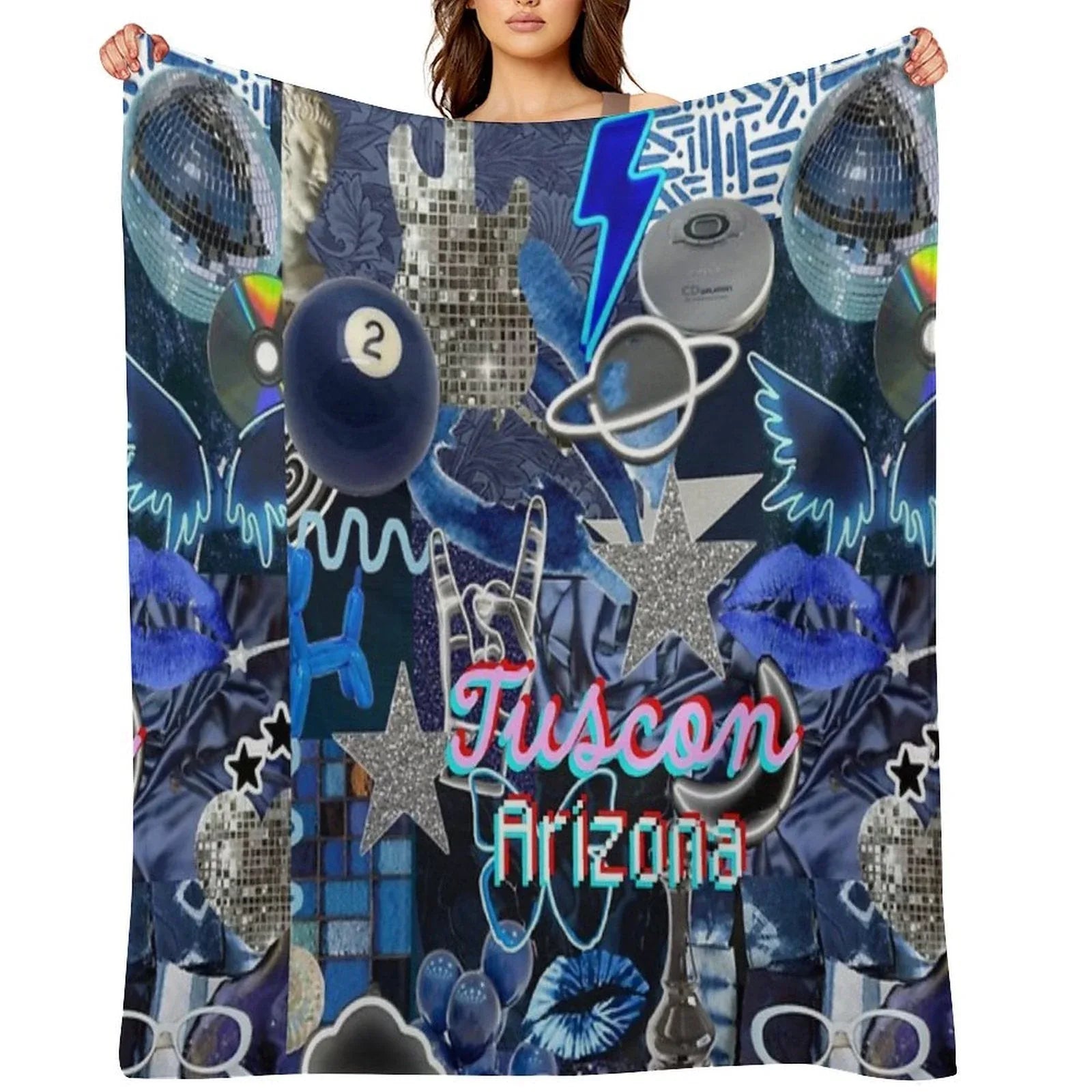 Tuscon Arizona  COLLAGE Throw Blanket