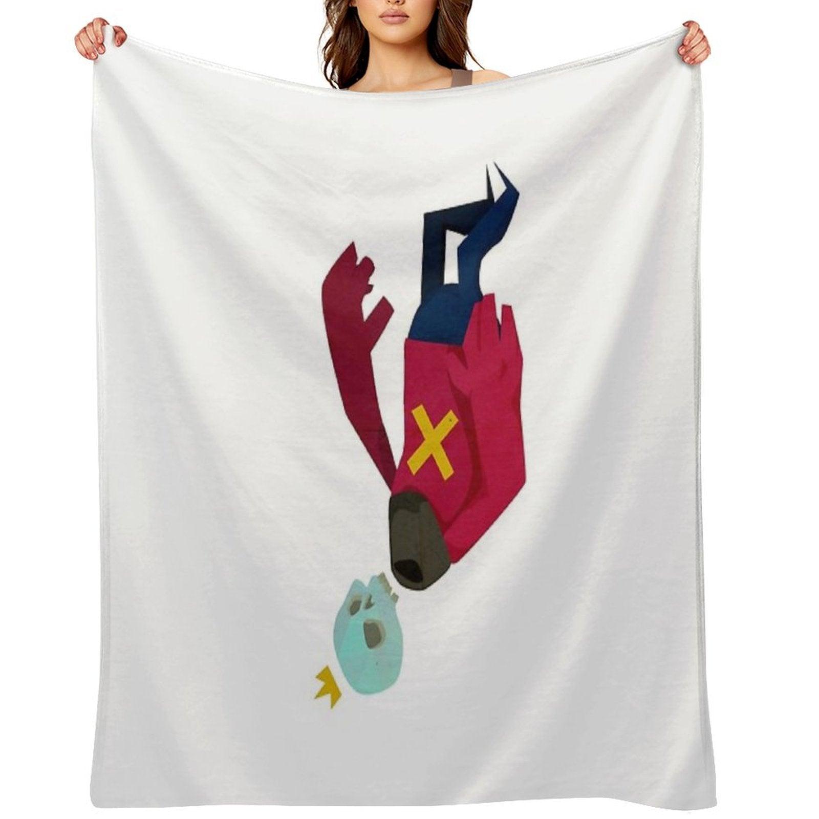 TheUpsideDownKingJr Throw Blanket