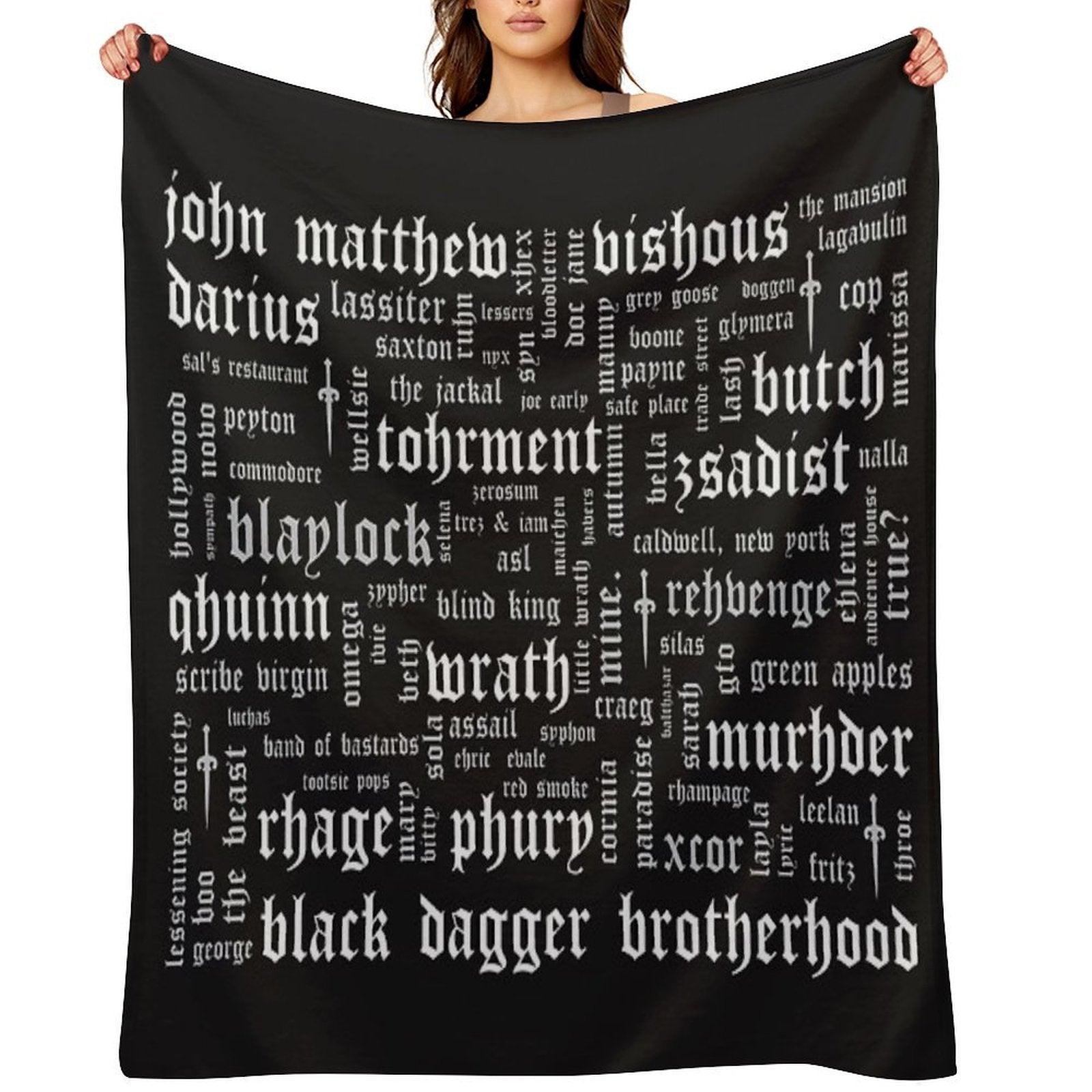 BDB Word Cloud Landscape - Updated Throw Blanket
