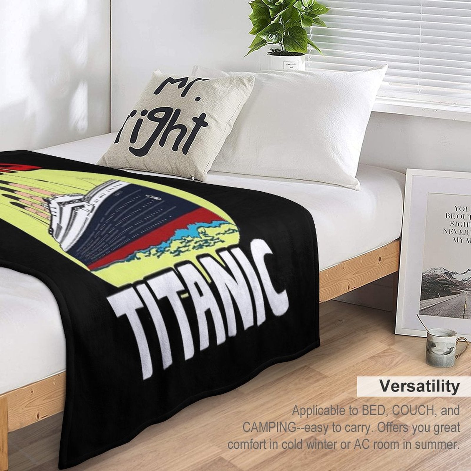 Just A Boy Who Loves Titanic Titanic Ship Lover Boys Kids Easy Care Throw Blanket