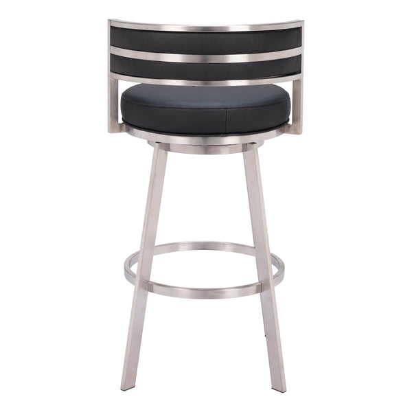 Gimsby Swivel Barstool Black