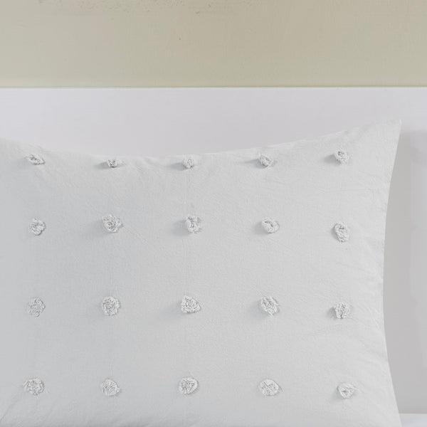 Brooklyn Cotton Jacquard Comforter Set with Euro Shams and Throw Pillows - Gifts for You 'n Me