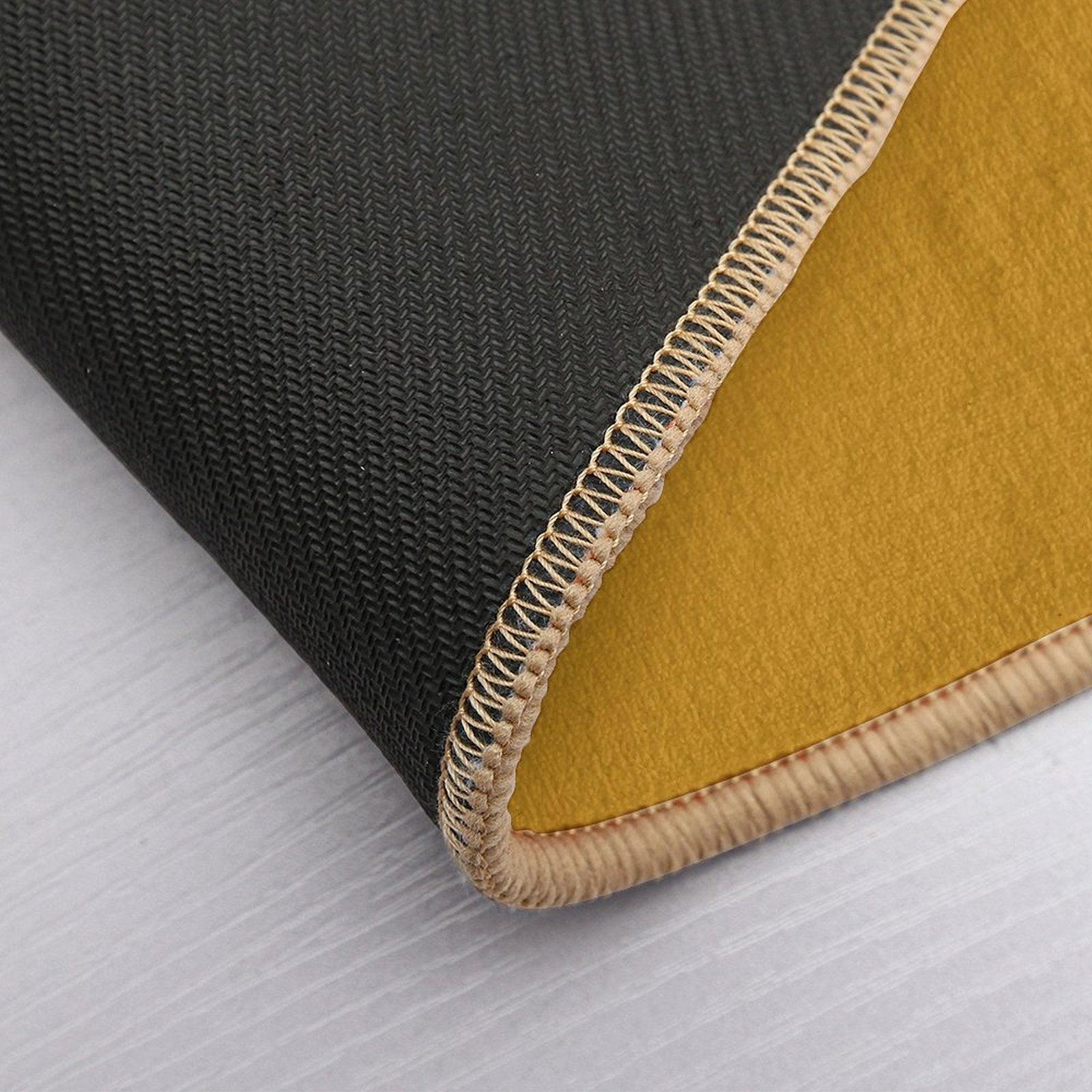 Best Seller Golden Mustard Yellow Solid Color Pairs with Sherwin Williams Auric Gold SW 6692 Bath Mat