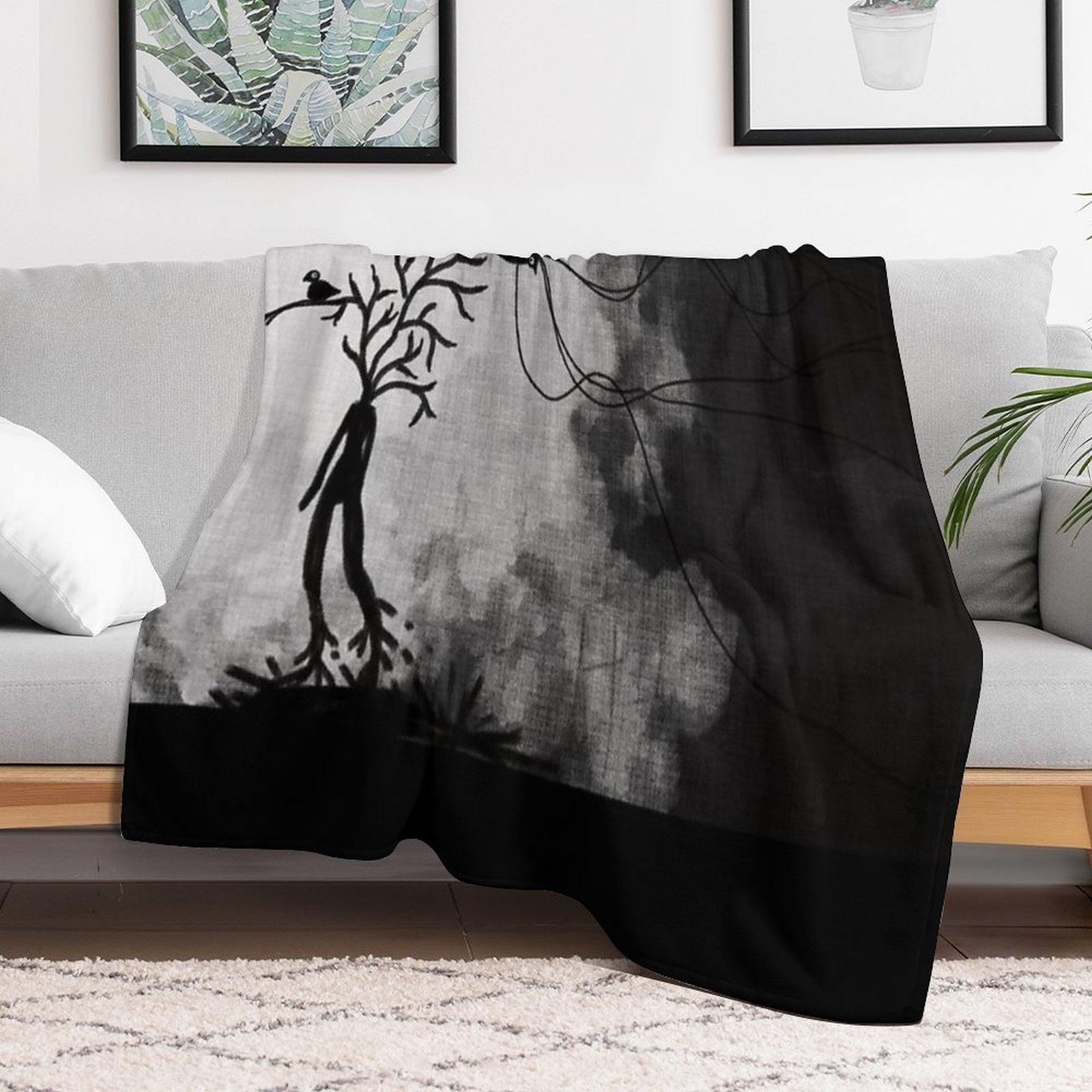 RISE AND FALL Throw Blanket