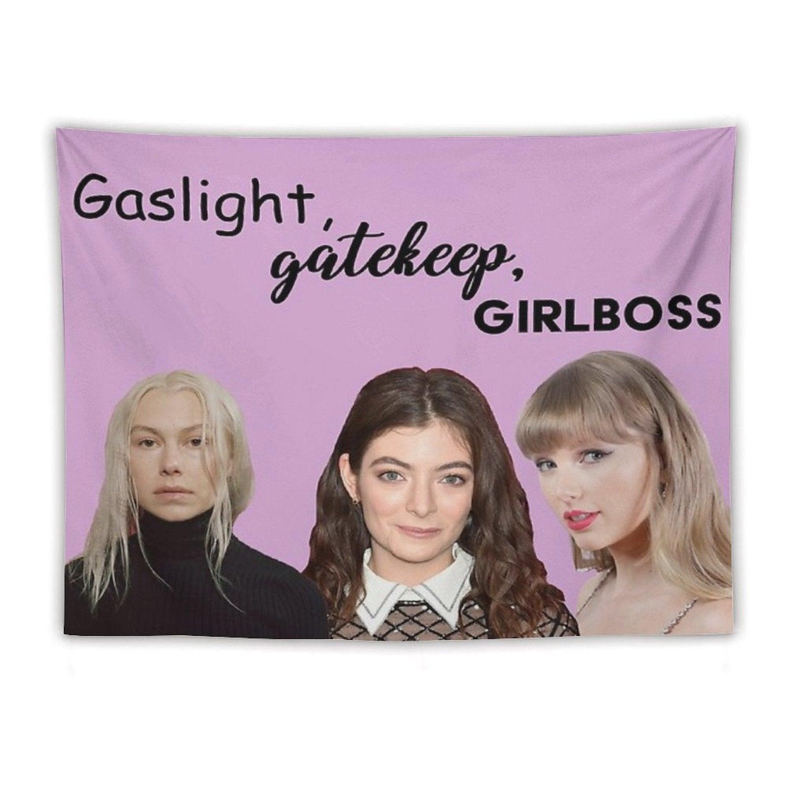 Gaslight Gatekeep Girl Boss Tapestry