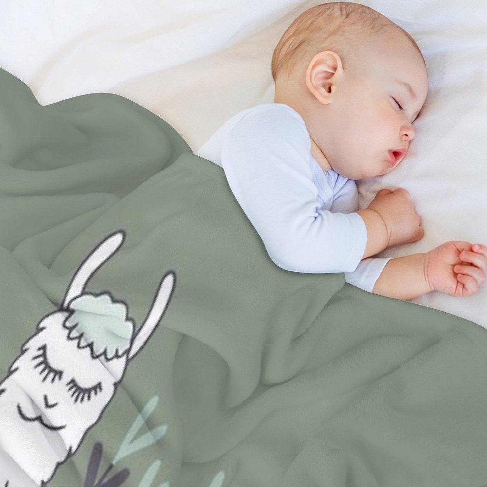 Smug Llama Throw Blanket