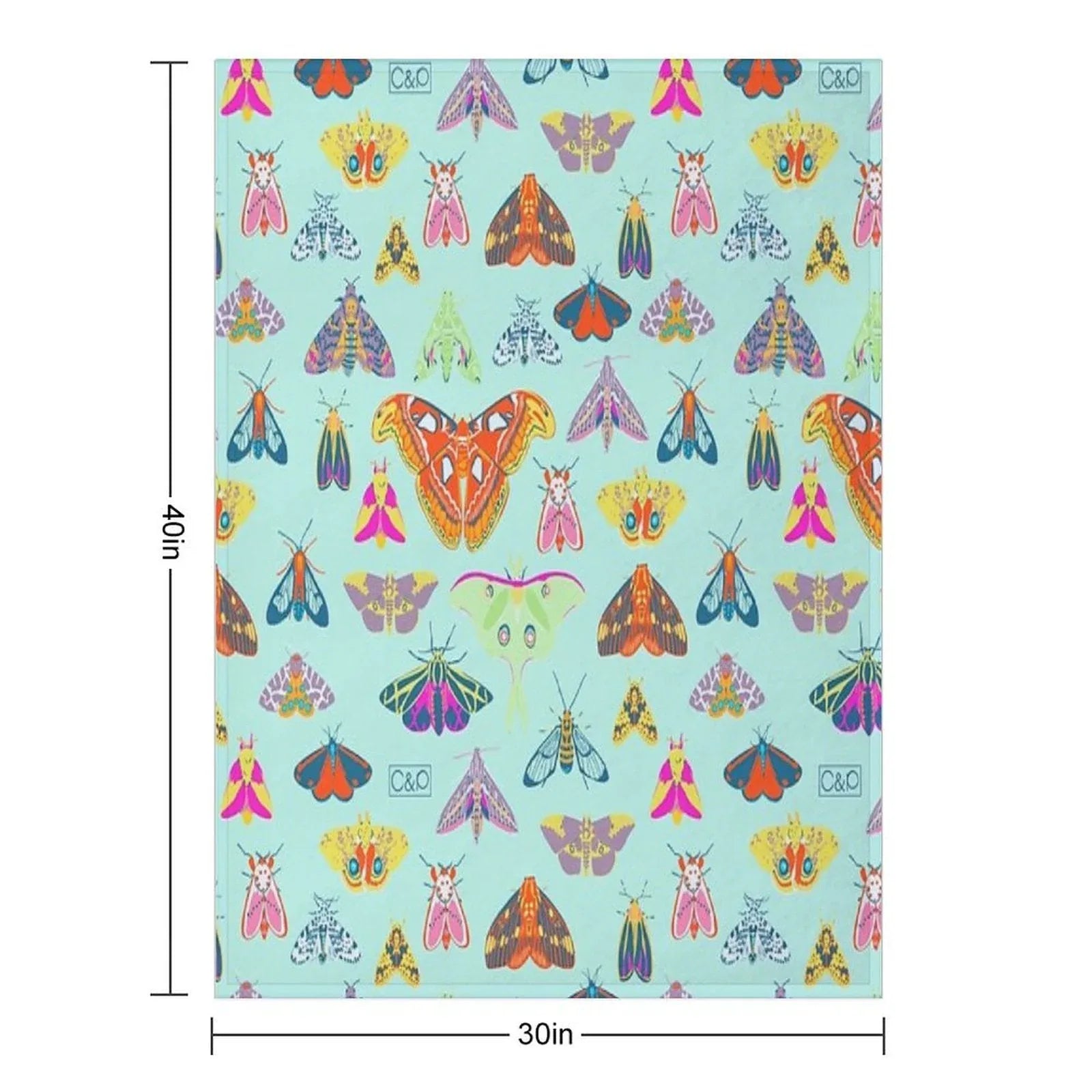 Lots of Lepidoptera Throw Blanket