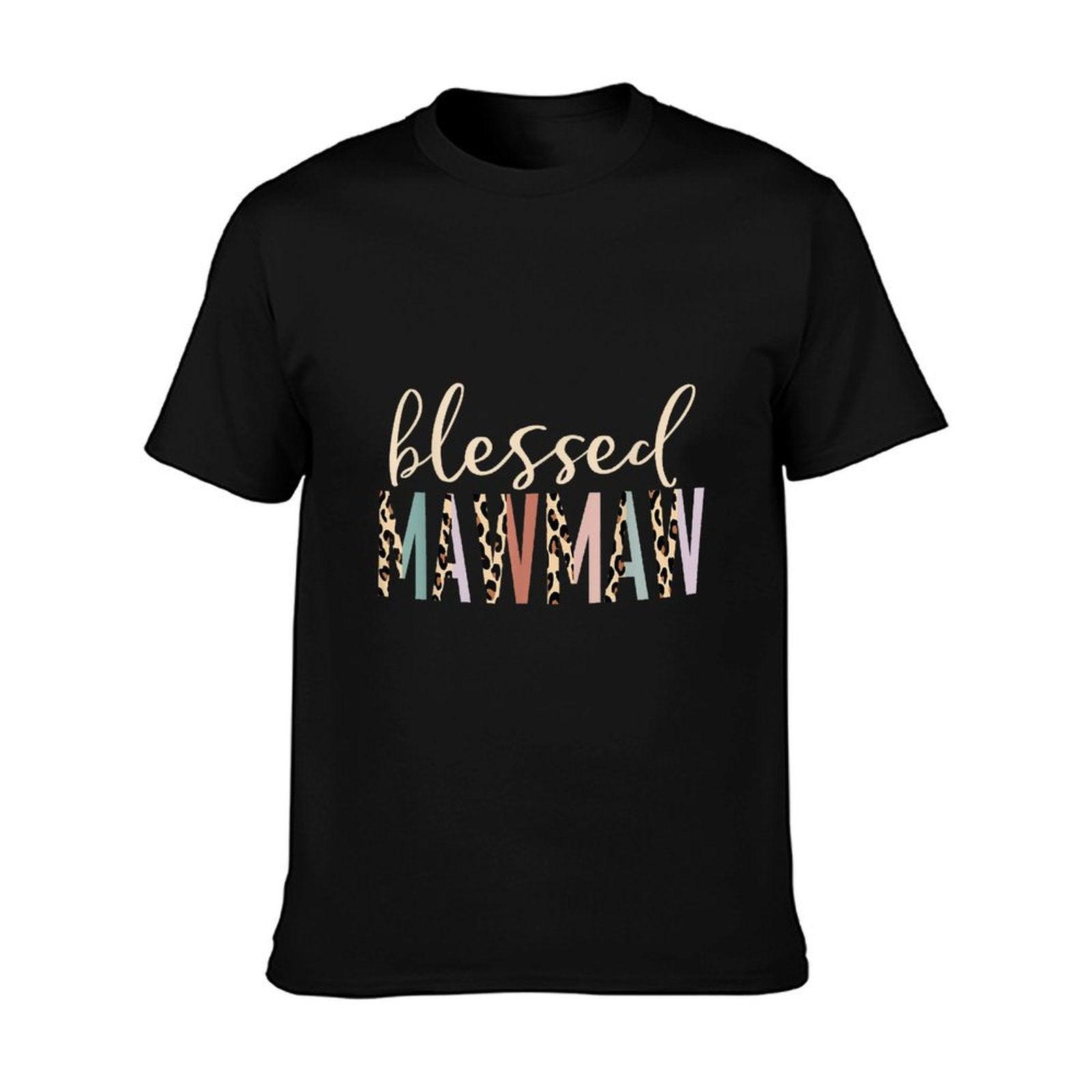 Blessed Mawmaw Cute Leopard Print T-Shirt