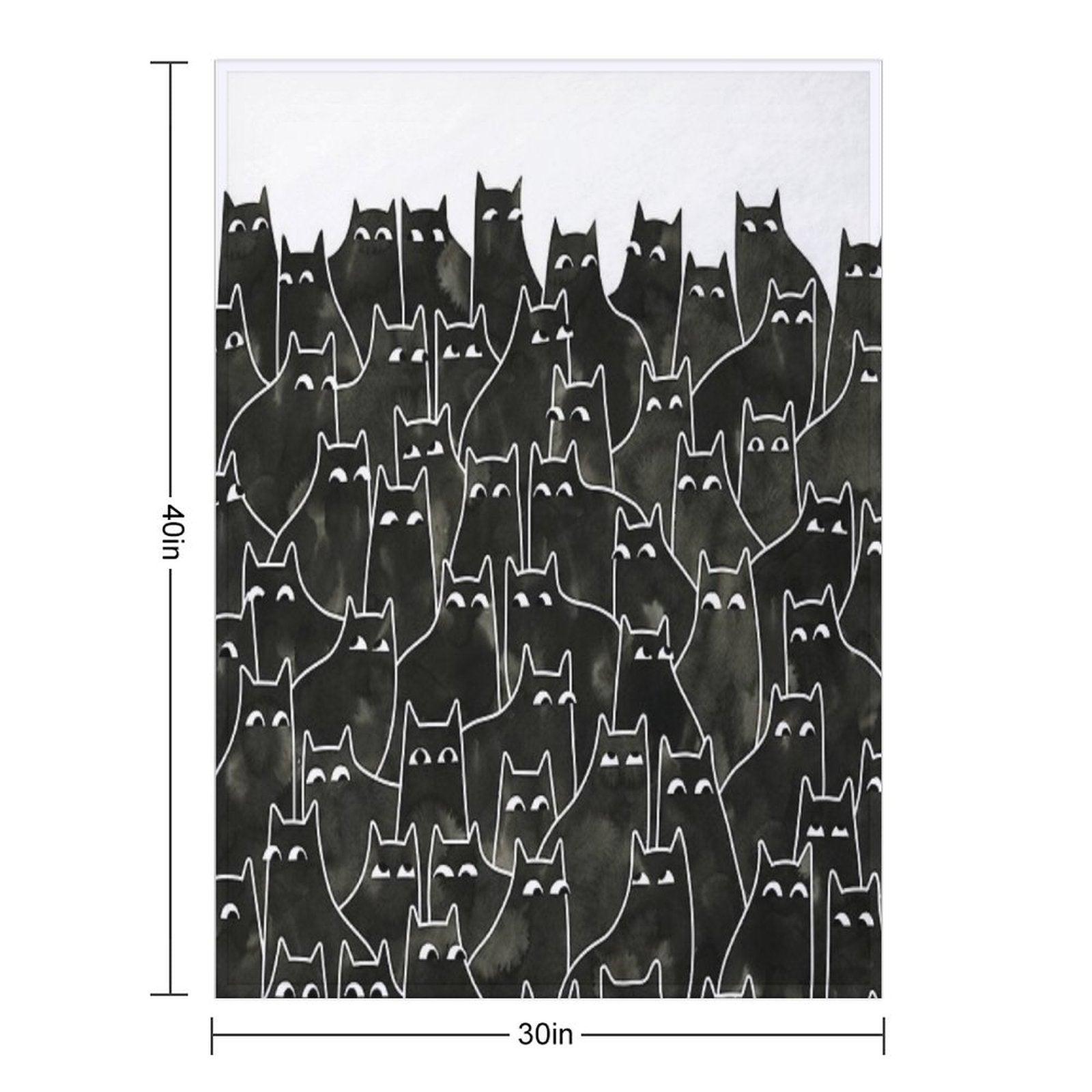 Suspicious Cats Throw Blanket