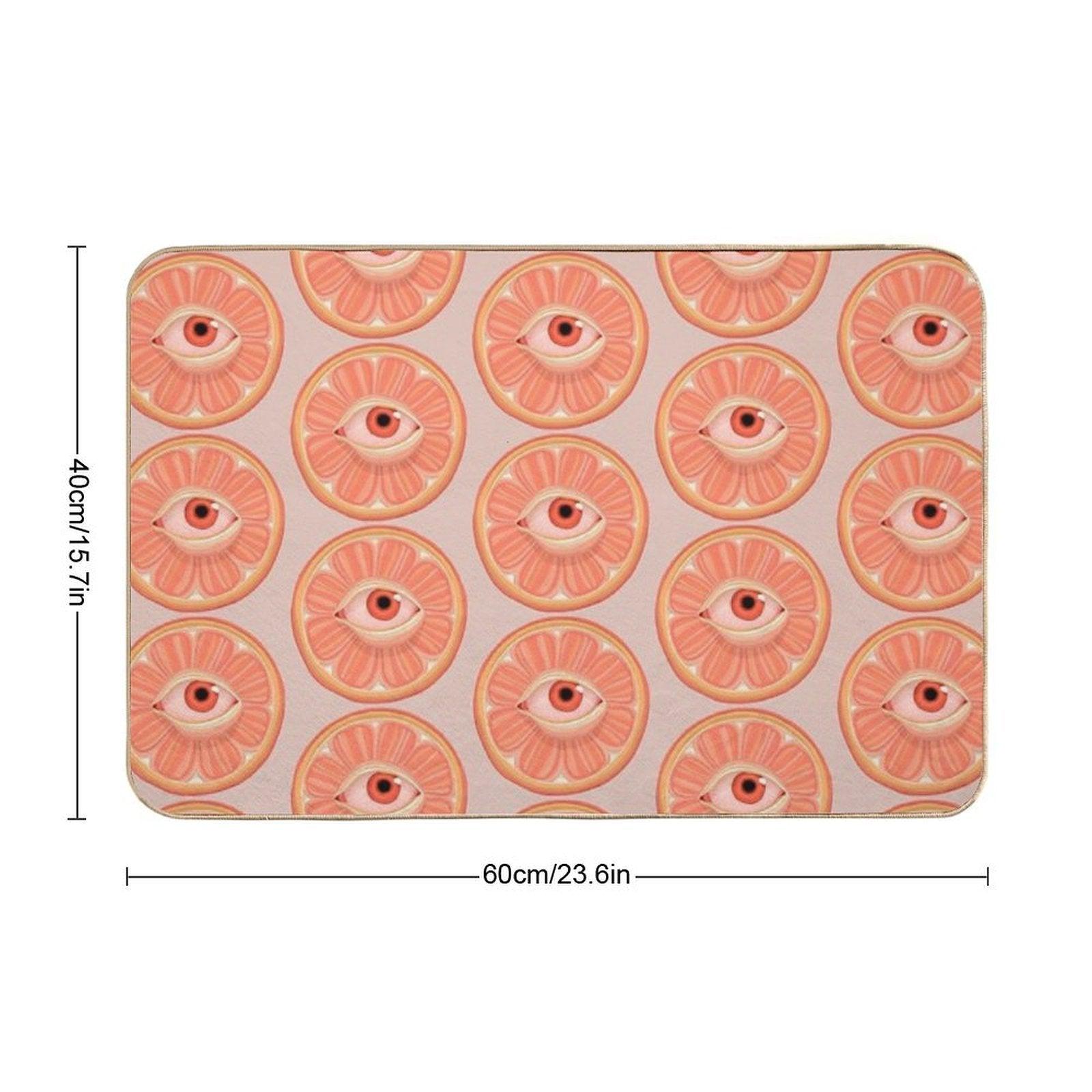 Seeing Orange  Versatile Bath Mat