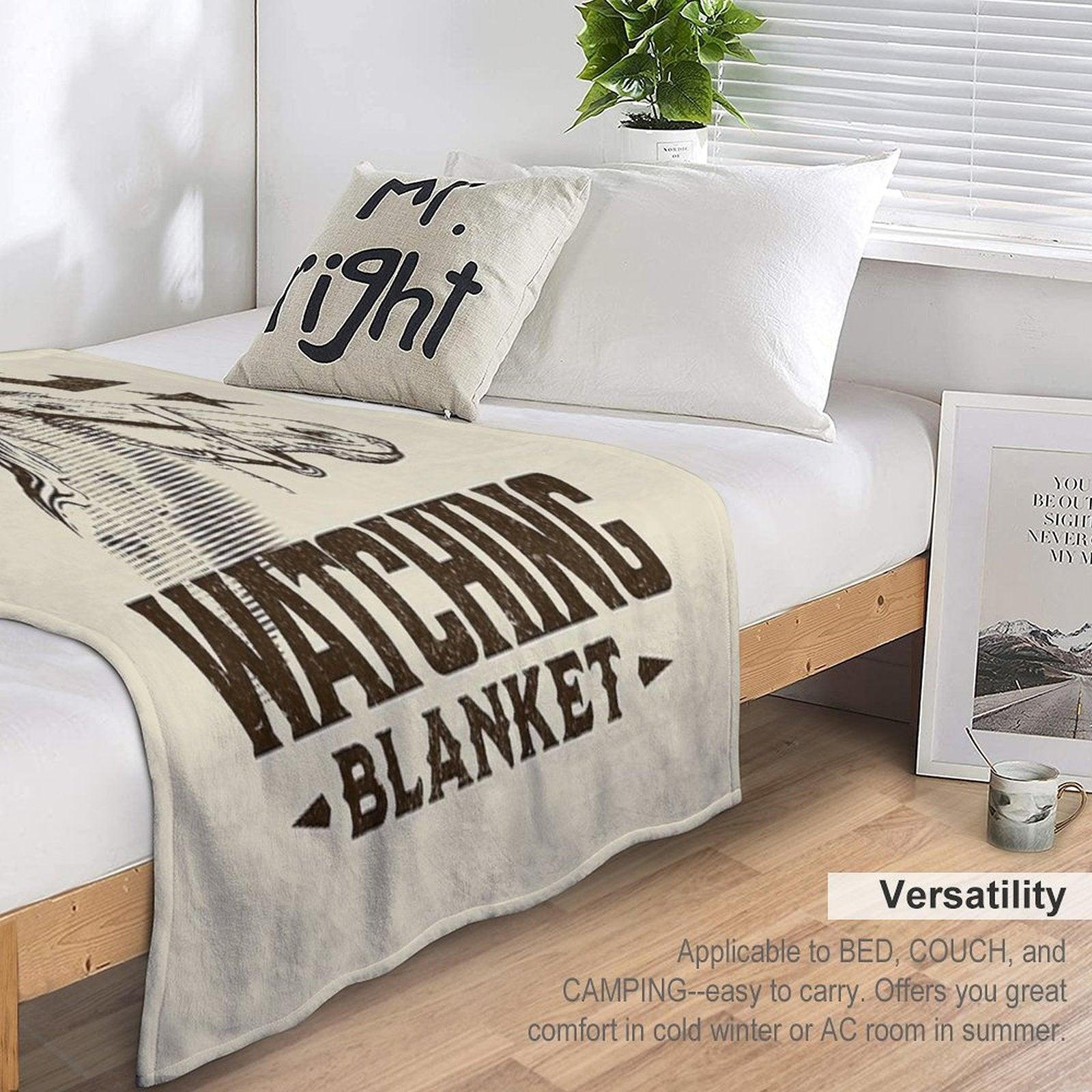 This Is My GUNSMOKE Watching Blanket  Funny Retro TV Throw Blanket Throw Blanket