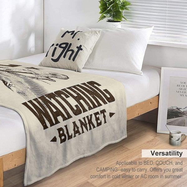 This Is My GUNSMOKE Watching Blanket  Funny Retro TV Throw Blanket Throw Blanket