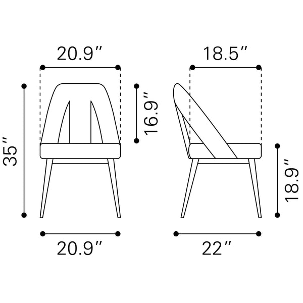 Artus Dining Chair Gray