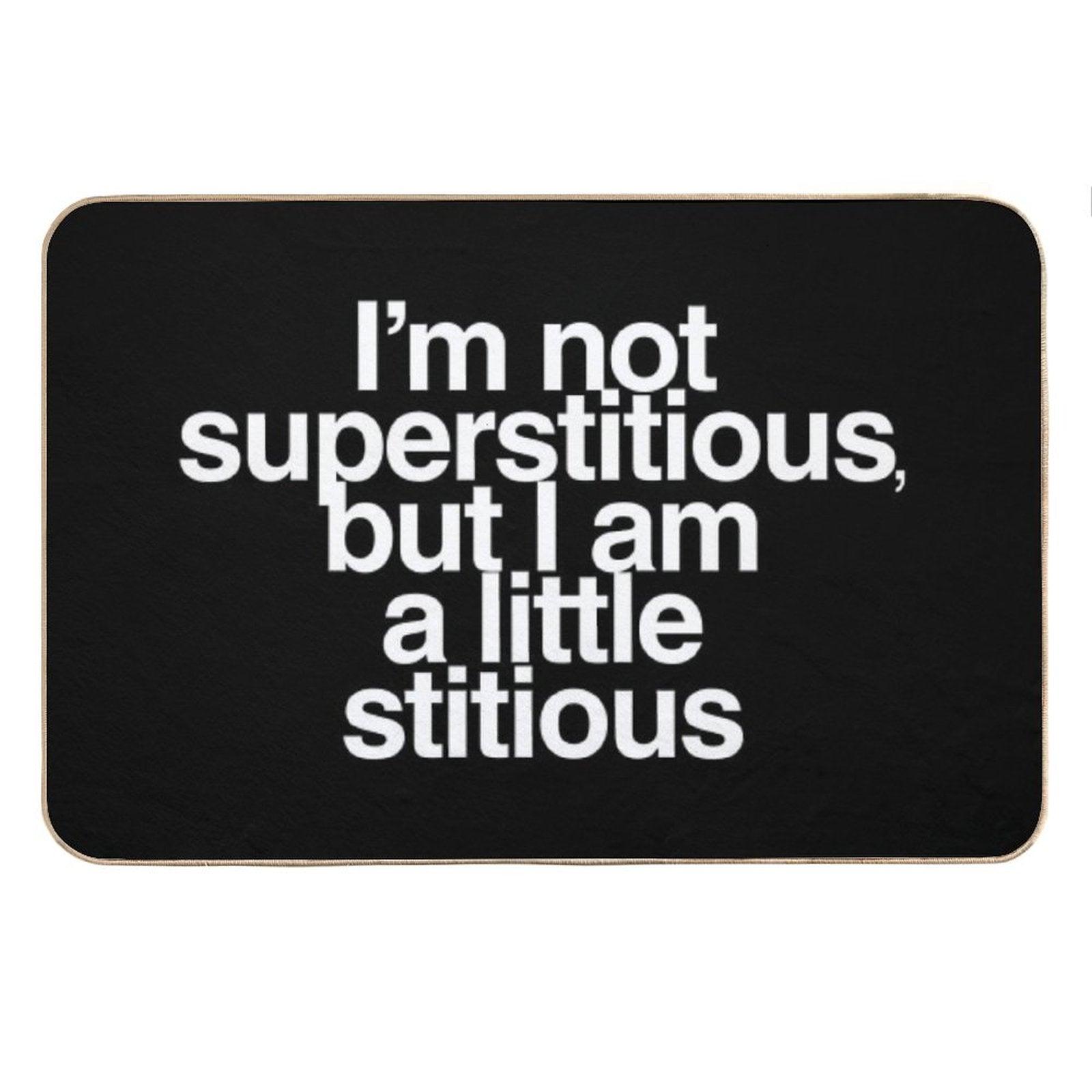 A Little Stitious Bath Mat