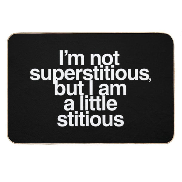 A Little Stitious Bath Mat
