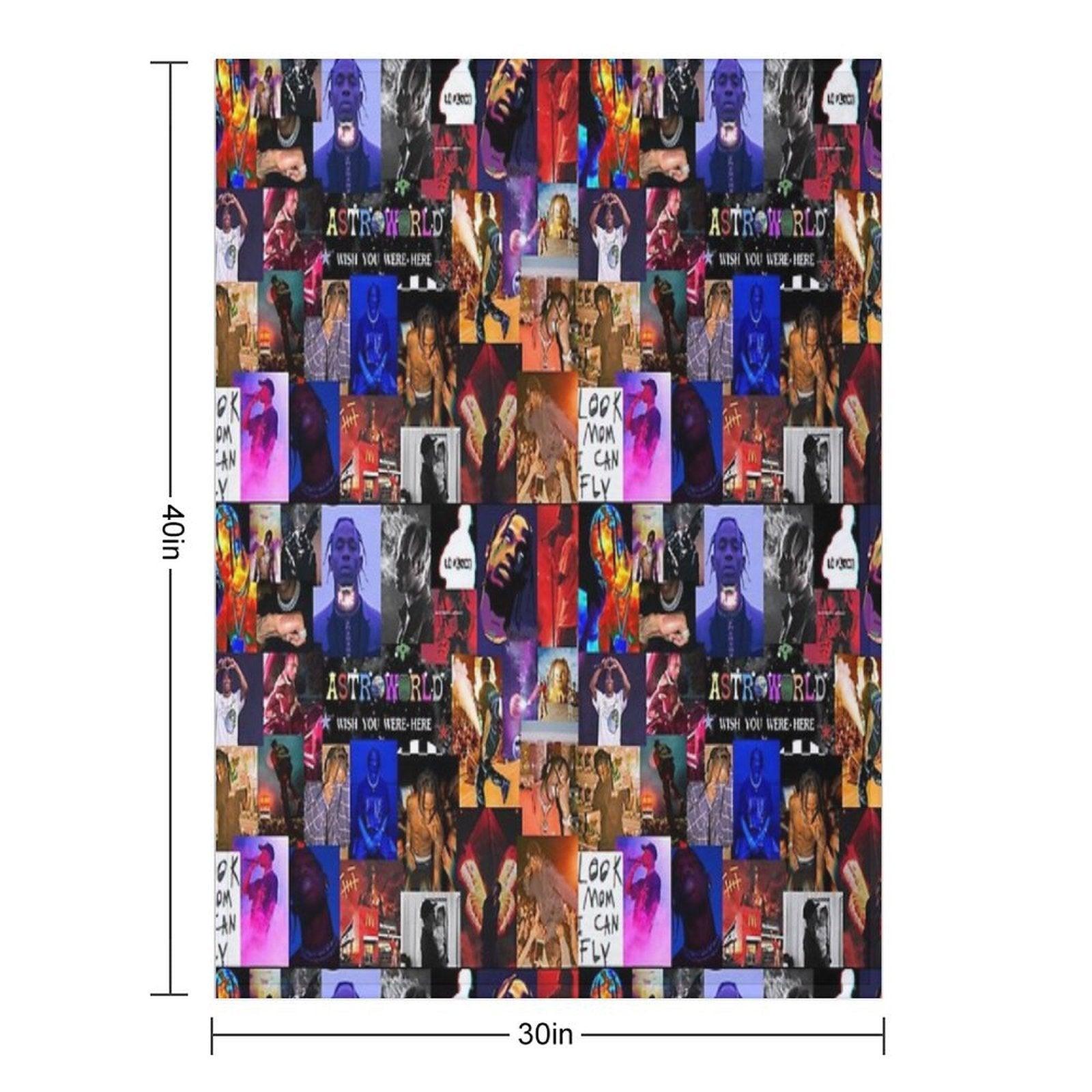 La Flame Collage Throw Blanket