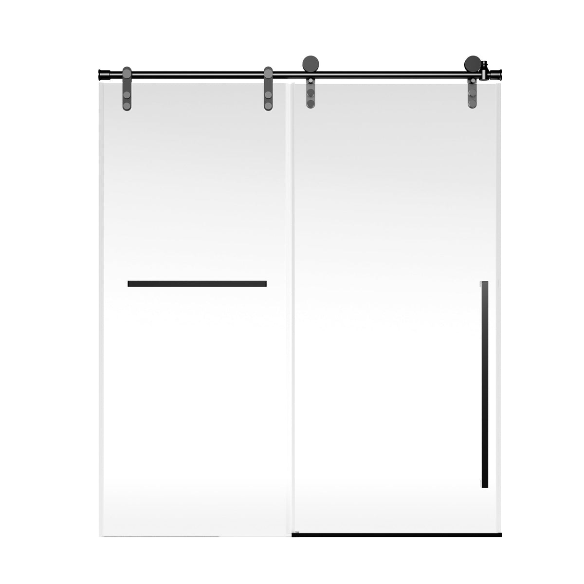 Matte Frameless Sliding Shower Door 56