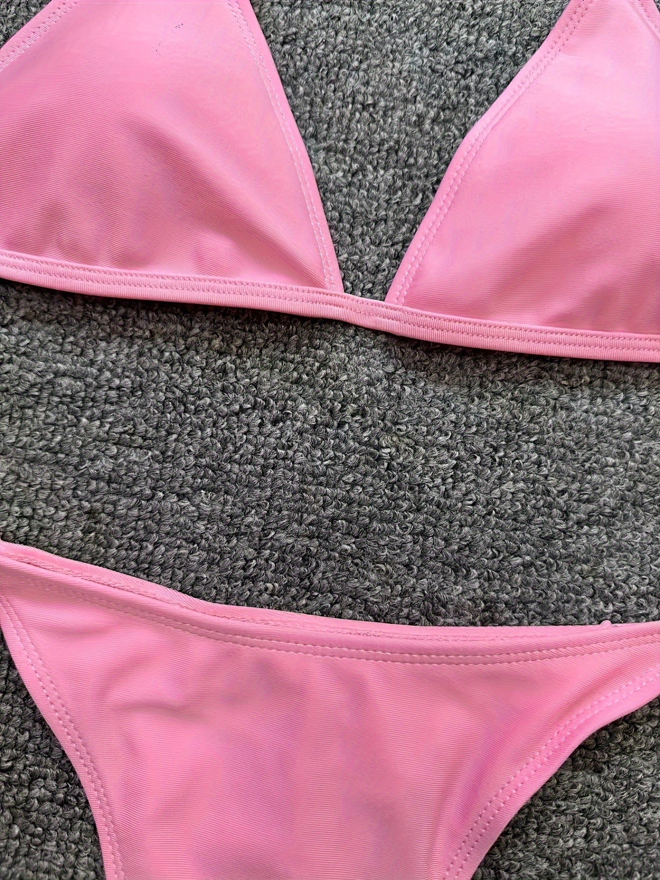 Bikini Leopard Print 2 Piece Swimsuit for Women – High Cut Lace-Up Backless Flattering Bikini Set with Halter Spaghetti Strap – Stretchy Sexy and Stylish Swimwear for Pool Beach and Summer Vacation