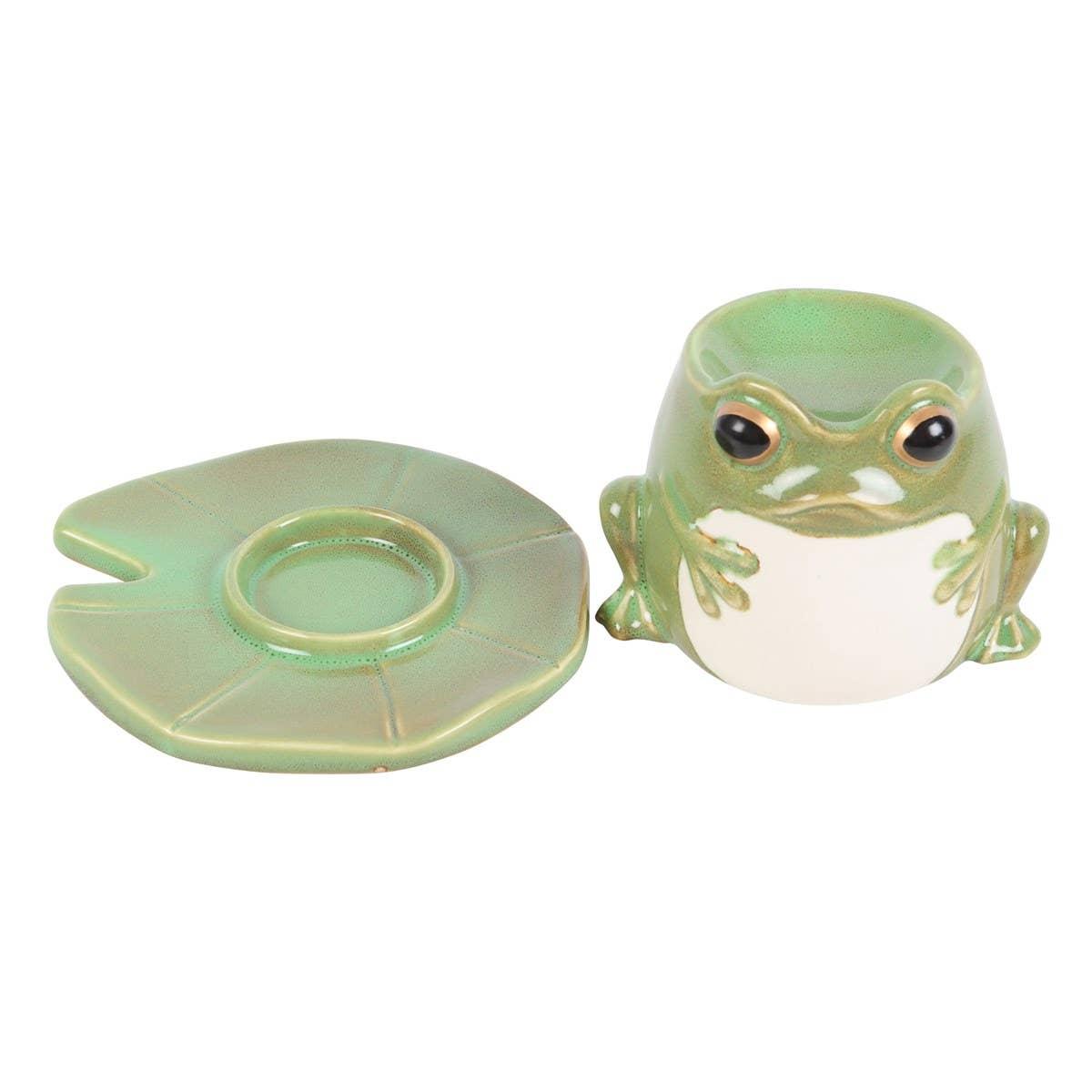 Frog on Lily Pad Tealight Wax Warmer