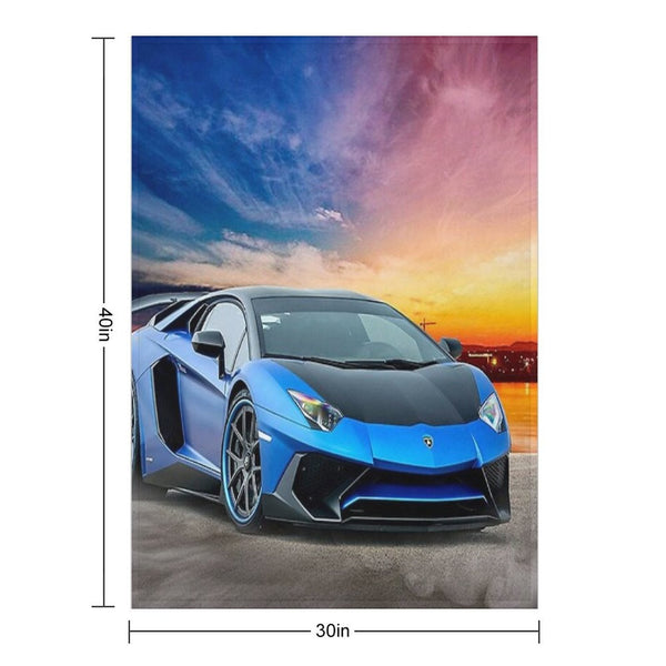 Lambo Aventador Sport Car Comfort Throw Blanket
