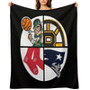 Boston Sports Throw Blanket