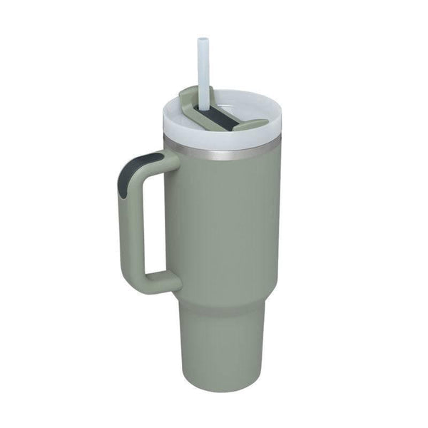 Thermal Mug 40oz Straw Coffee Insulation Cup With Handle BPA Free