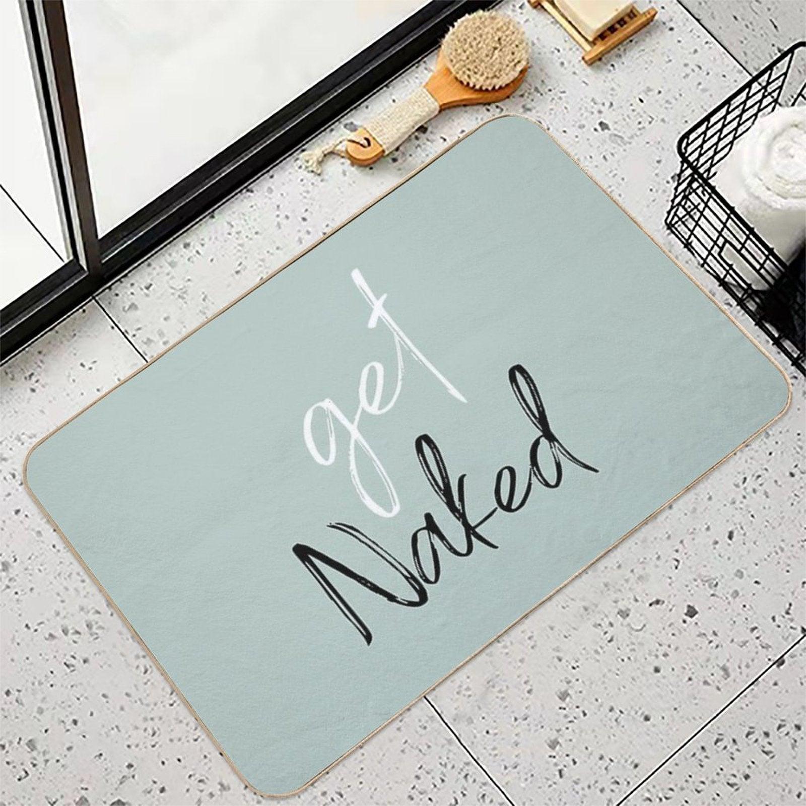 Get Naked Funny Bathroom Bath Mat