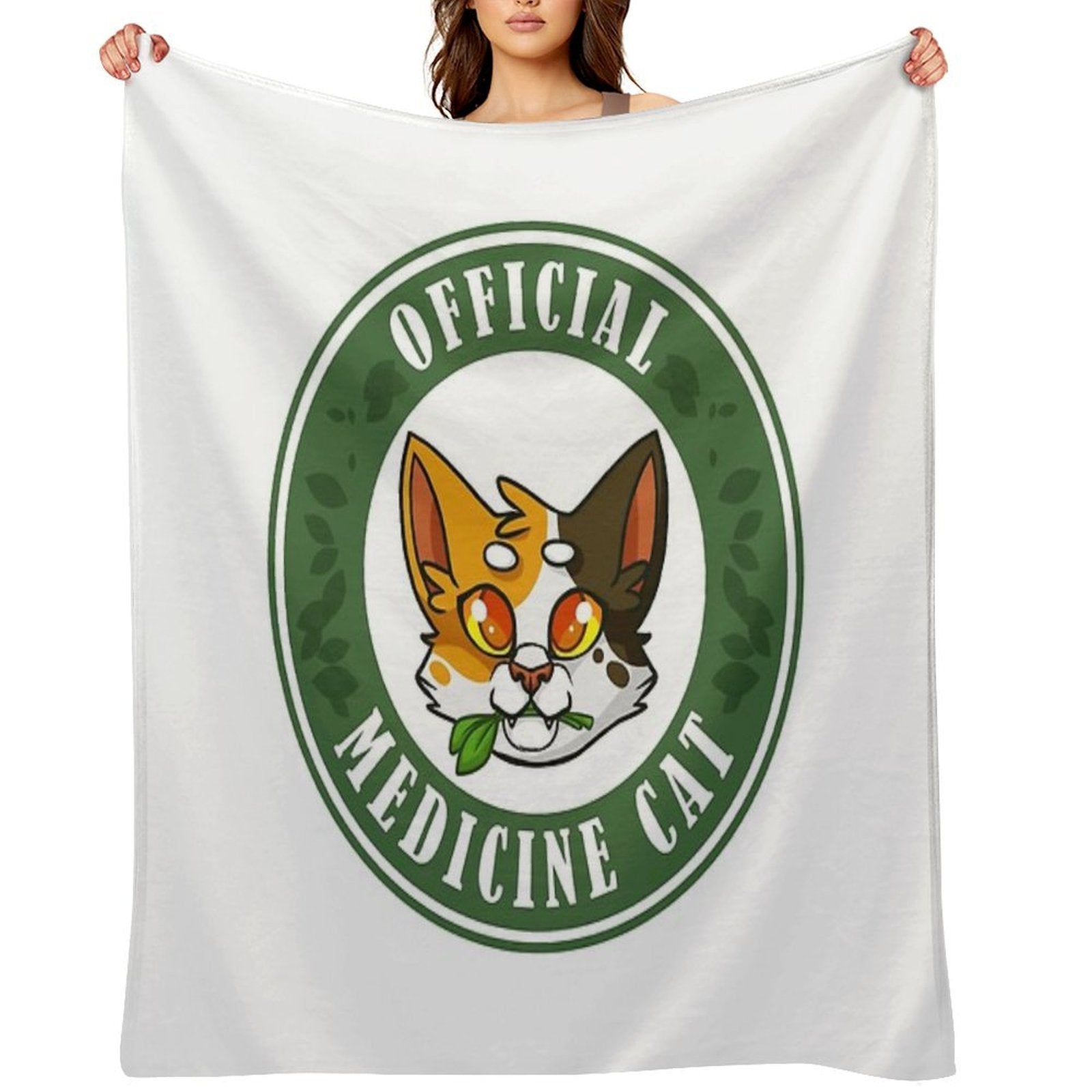 Official Medicine Cat - Warriors Badge Gift-ready Throw Blanket
