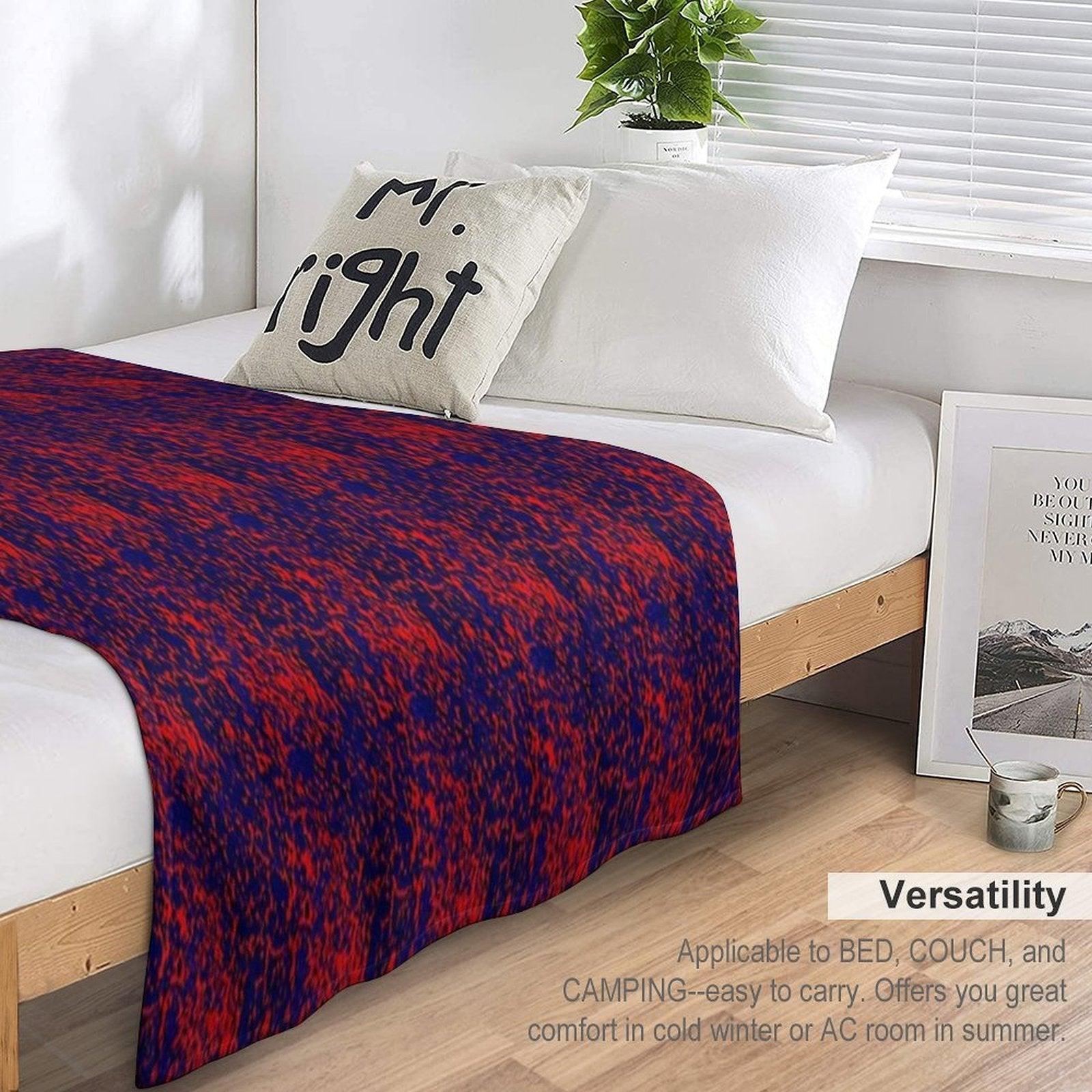 Fireblu Texture Throw Blanket
