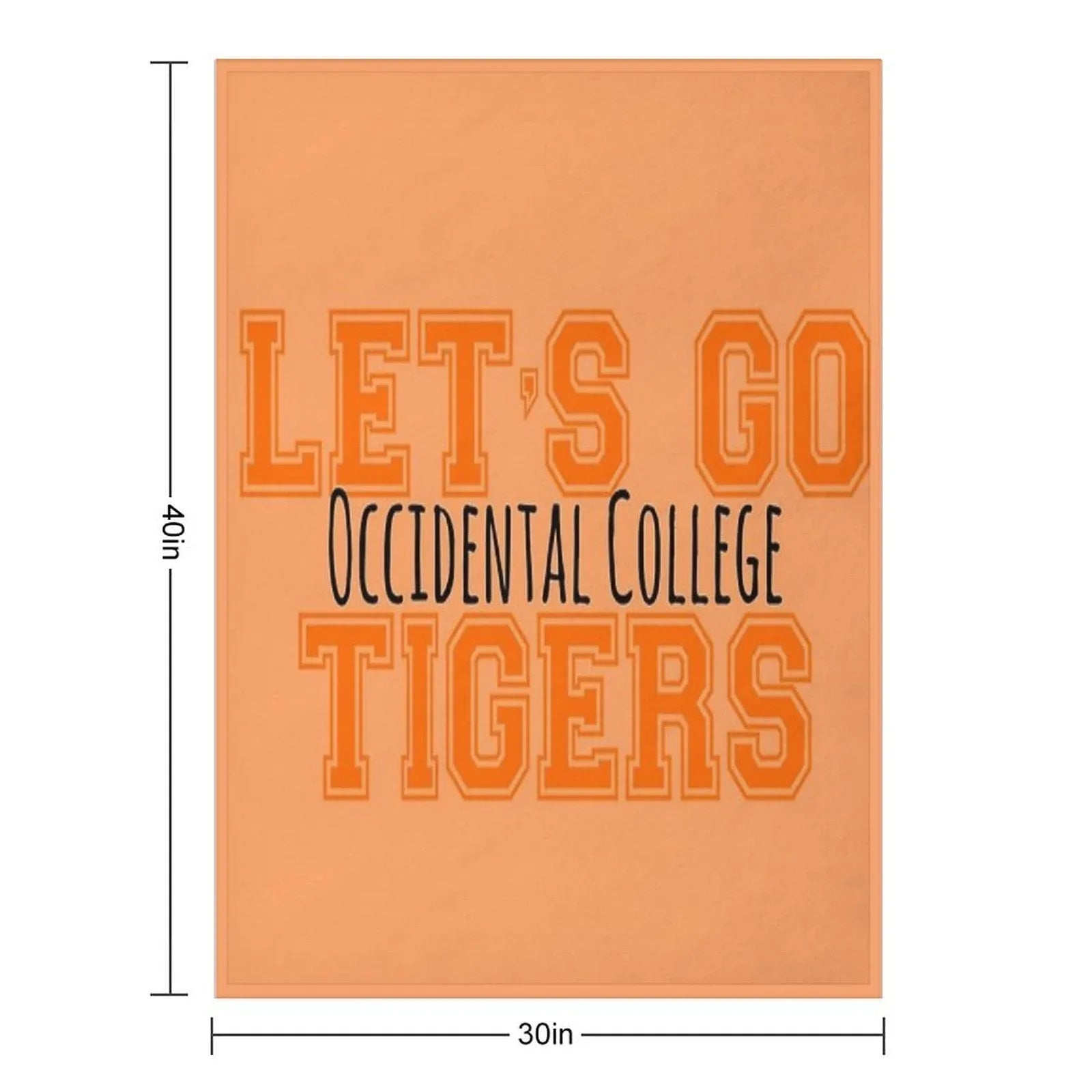 Occidental College Throw Blanket