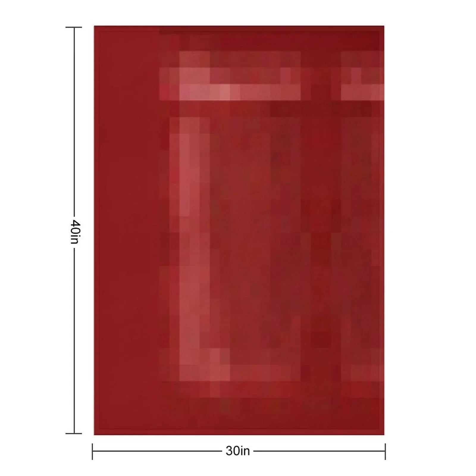 Red Bed Throw Blanket