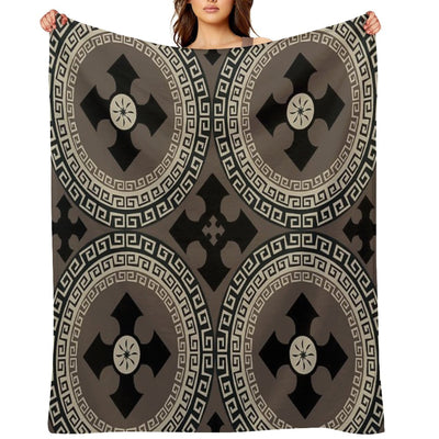 Abstract Cute Circles Illustration Pattern Compact Throw Blanket
