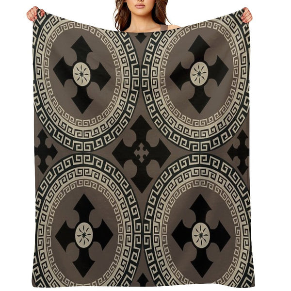 Abstract Cute Circles Illustration Pattern Compact Throw Blanket