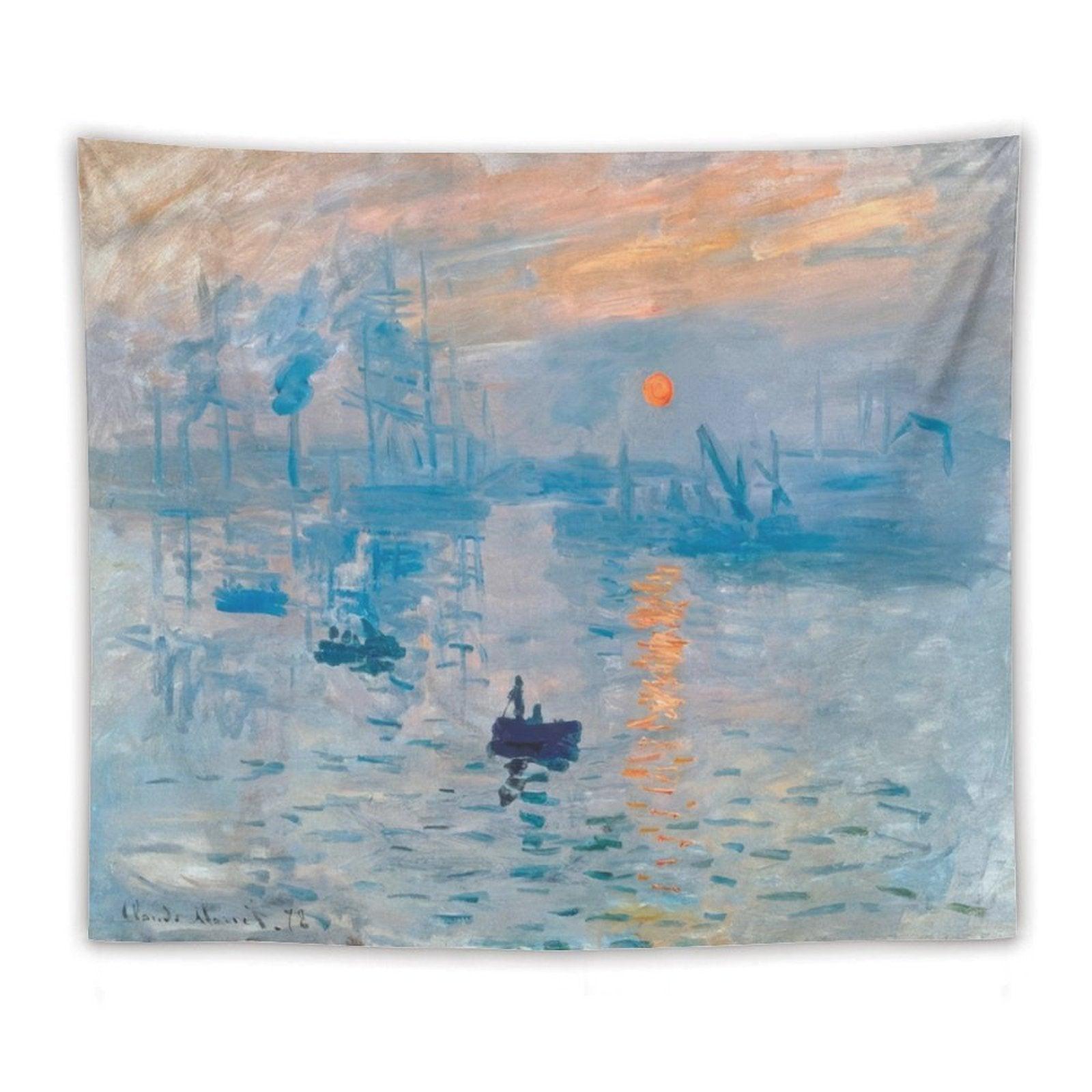 Claude Monet Sunrise Tapestry