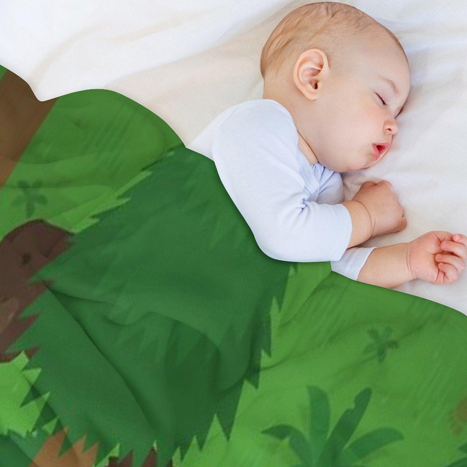 Sneaky Sasquatch Picnic Throw Blanket