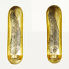 Gold Wall Candle Sconces - Set of 2 Feather Design Vintage Decorative Holders