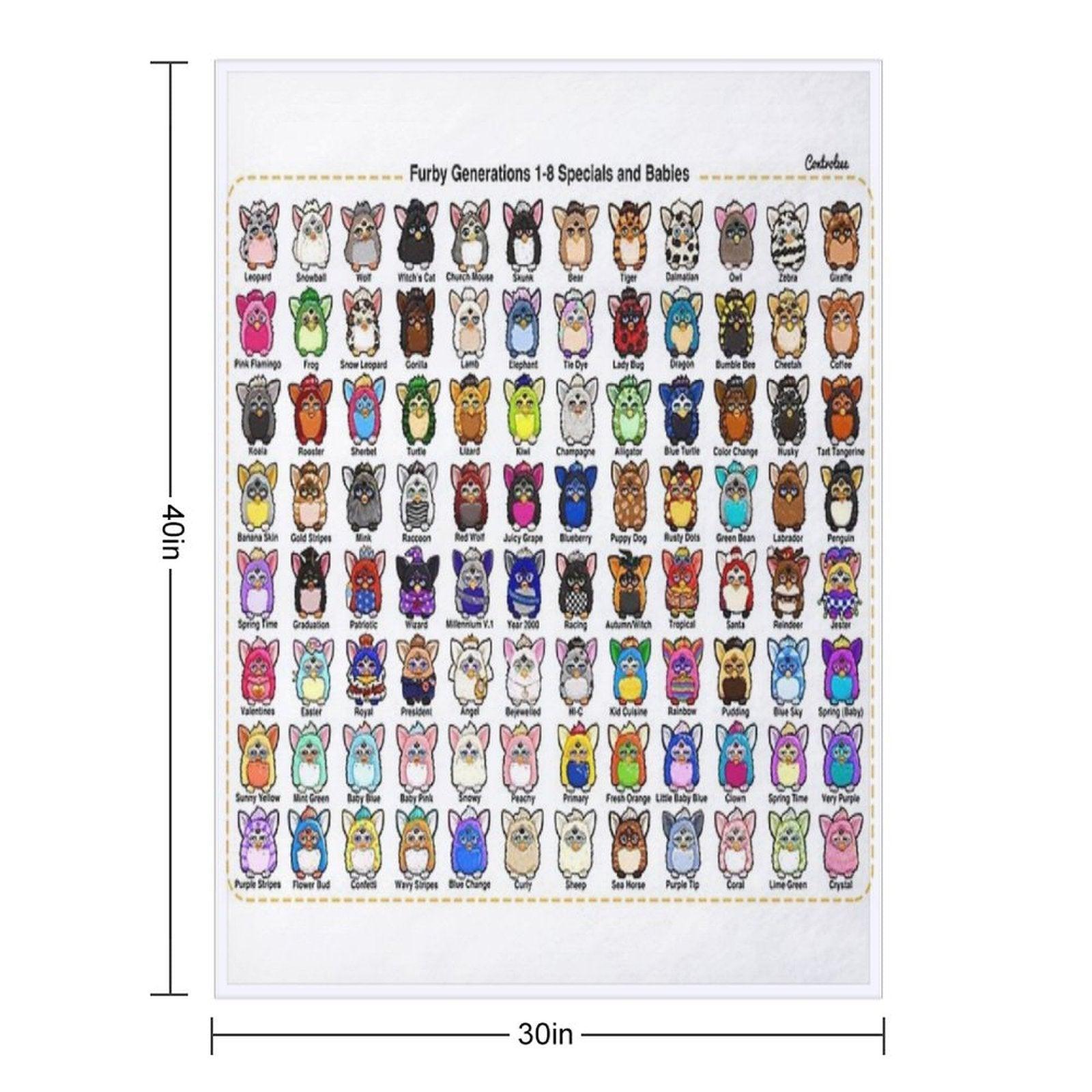 Furby Collection Throw Blanket