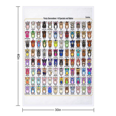 Furby Collection Throw Blanket