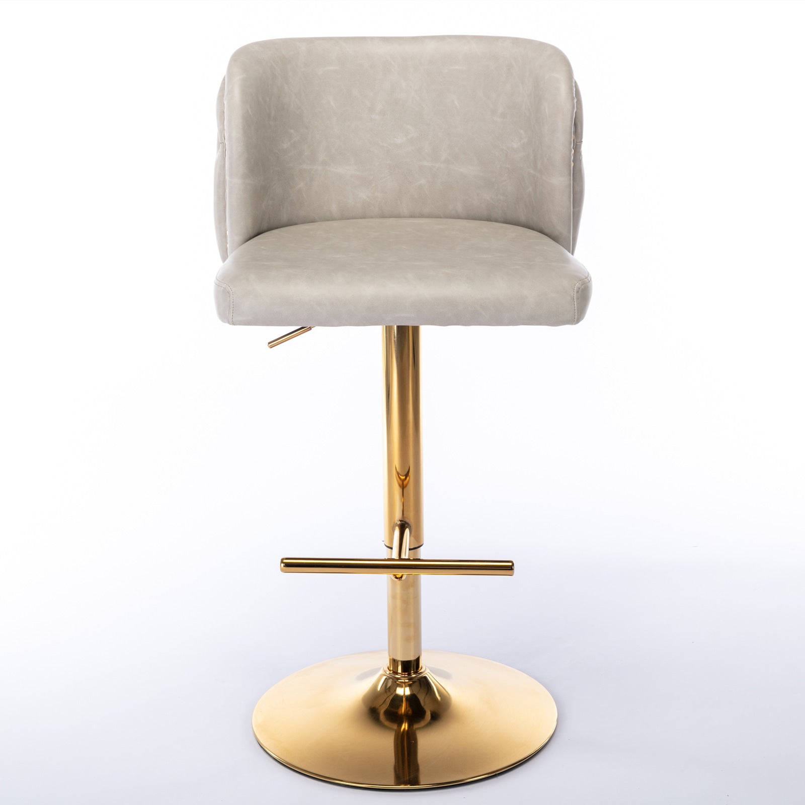 Furniture, Swivel Barstools Adjusatble Seat Height, Modern PU Upholstered Bar Stools
