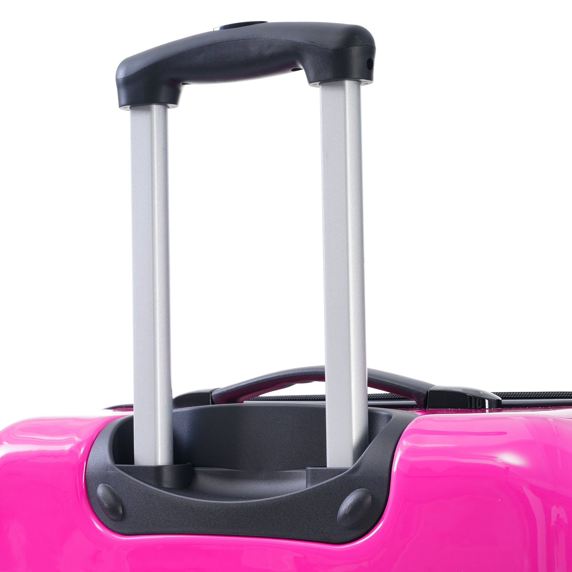 Hardshell Luggage Sets 3 Piece Gradient Color Expandable Suitcase with Spinner Wheels and TSA Lock Lightweight 20' 24' 28' Available,Purple and Pink