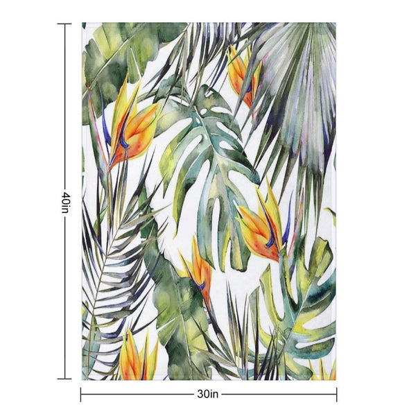 TROPICAL GARDEN Compact Throw Blanket