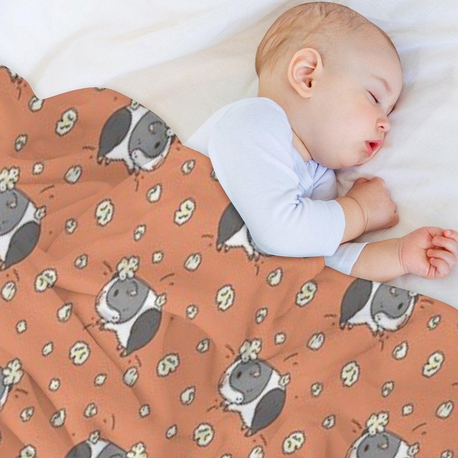 Guinea Pig Pattern, Popcorning Throw Blanket