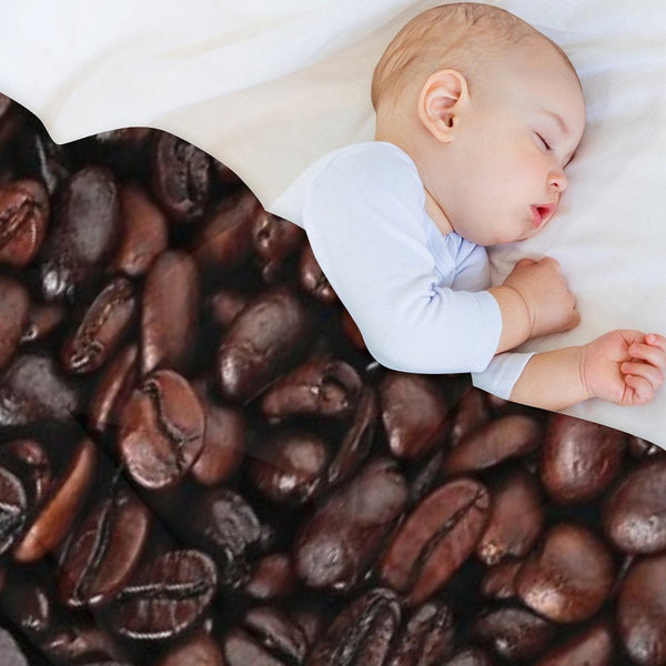 Coffee Beans Background Compact Throw Blanket