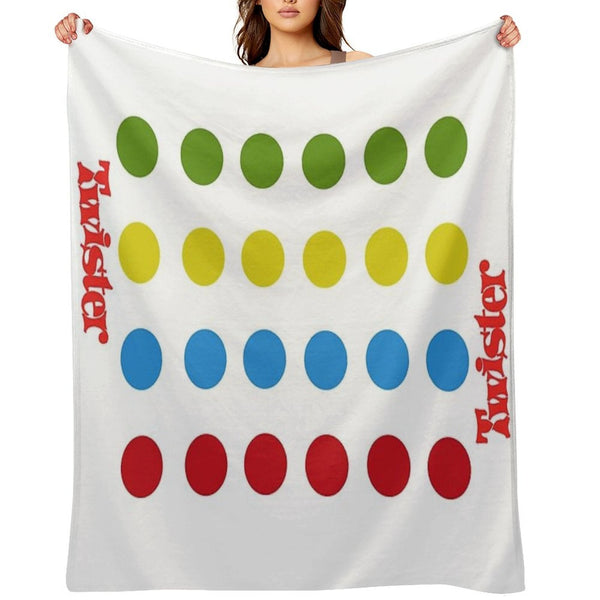 Twister Shower Curtain Sustainable Throw Blanket