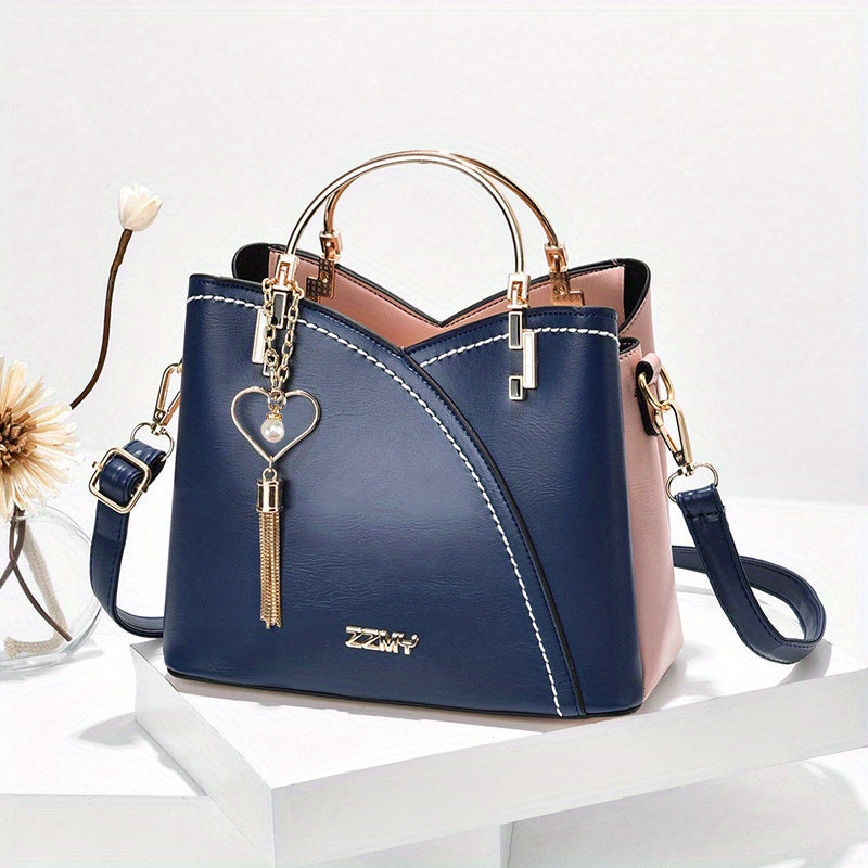 2025 New Fashion Color Block Small Size Women's Shoulder Bag Crossbody Handbag DSers Fulfillment
