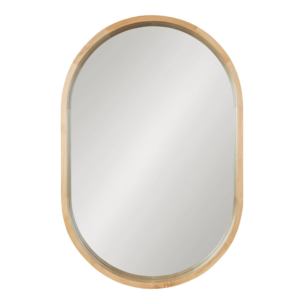 Hutton Wood Framed Capsule Mirror