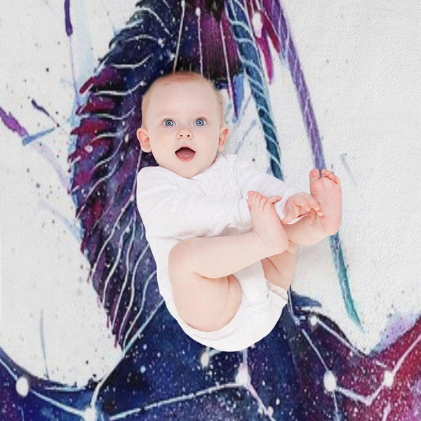 Galaxy Dragon Throw Blanket