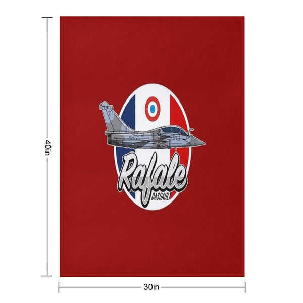 Dassault Rafale Plush Throw Blanket