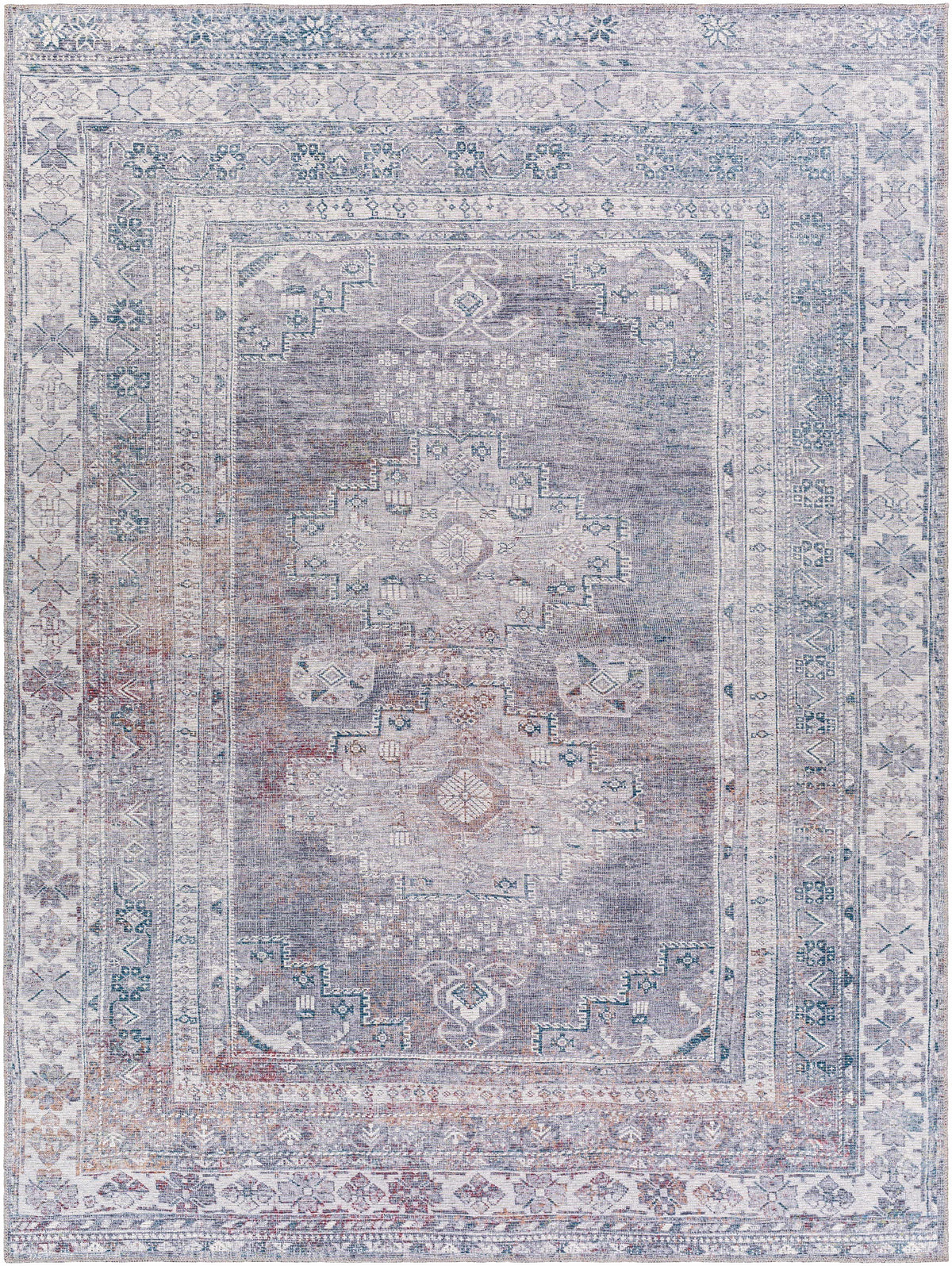 Baltinglass Gray Washable Rug - Clearance