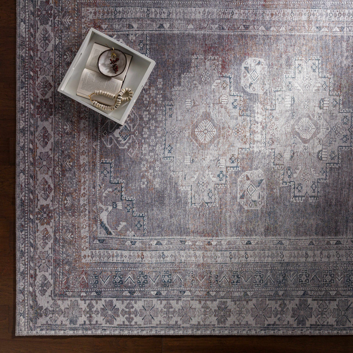 Baltinglass Gray Washable Rug - Clearance